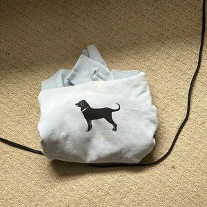 Black dog hoodie